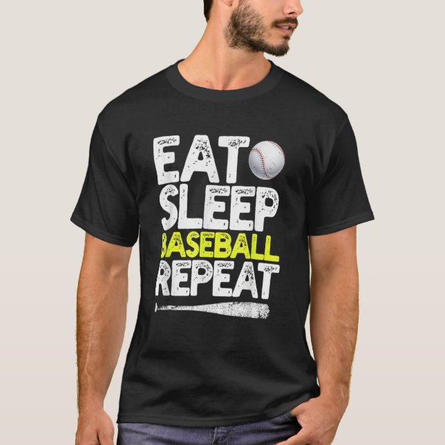 Camiseta Coma Beisebol Repetidamente Prenhedor Pitcher Base (Frente)