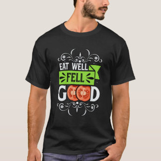 Camiseta Coma bem sinta-se Bem Vegano Dito Vegano