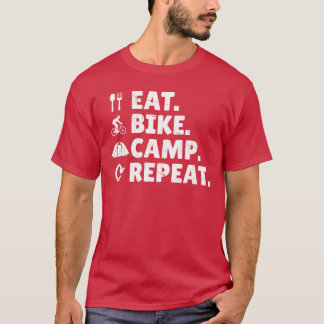 Camiseta Coma Bicicleta Acampe Repita Gravel Bike Bikepacki