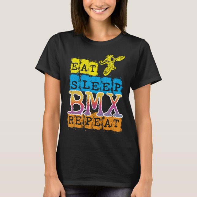 Camiseta Coma BMX Repetição I Descida I Crianças BMX (Frente)