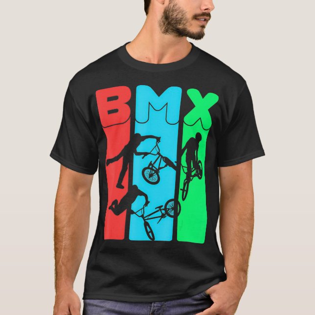 Camiseta Coma BMX Repetir Bicicleta Engraçado Presente Moto (Frente)