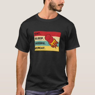 Camiseta Coma, Boxando, Repita, treinador de combate despor