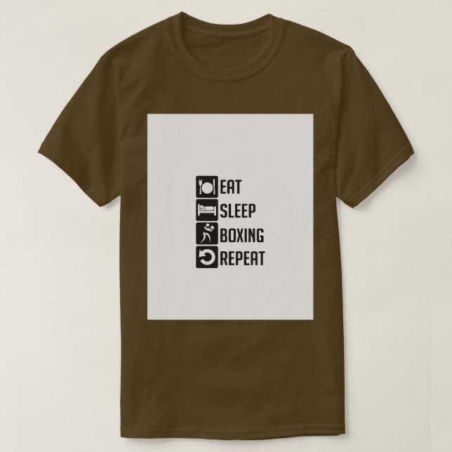 Camiseta coma boxe de dormir Gráfico (Frente do Design)