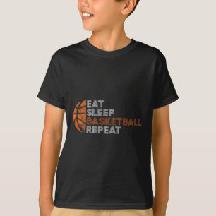 Camiseta Coma Bysketbyll Repetição Para Homens Mulheres Pai