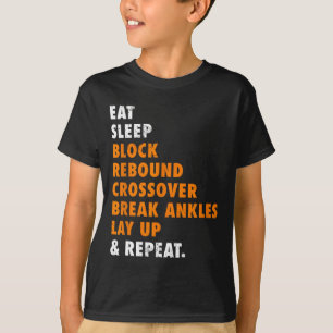 Camiseta Coma Bysketbyll Repetir Presente Divertido Para By