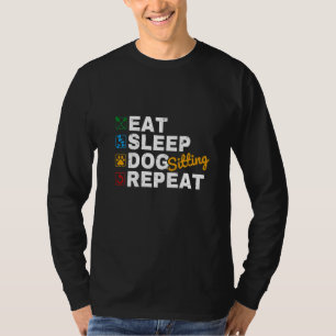 Camiseta Coma Cachorro Sentado Repito Cachorro Cachorro Pet
