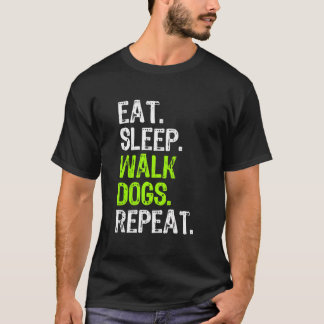 Camiseta Coma Cachorros Caminhando Repito Caminhando Engraç