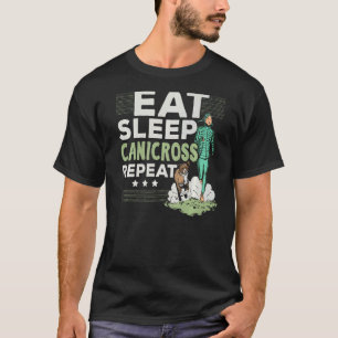 Camiseta Coma Câncer Em Curso Repetir Cachorro Em Execução