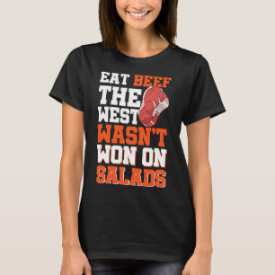 Camiseta Coma carne do Ocidente não ganhou em saladas