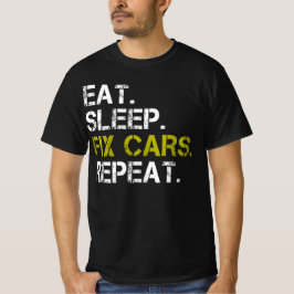 Camiseta Coma Carros de Correção de Suspensão Repetir Motor