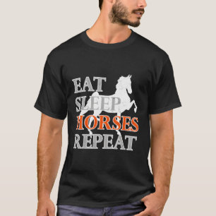 Camiseta Coma Cavalos do Sono Repetir Equino Esportivo Ther