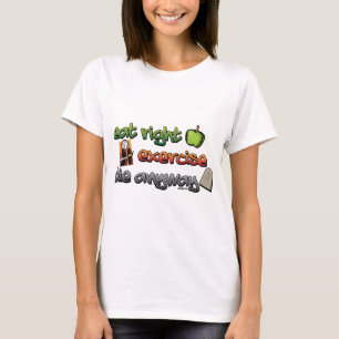 Camiseta COMA CERTO, EXERCITE, morra de qualquer maneira