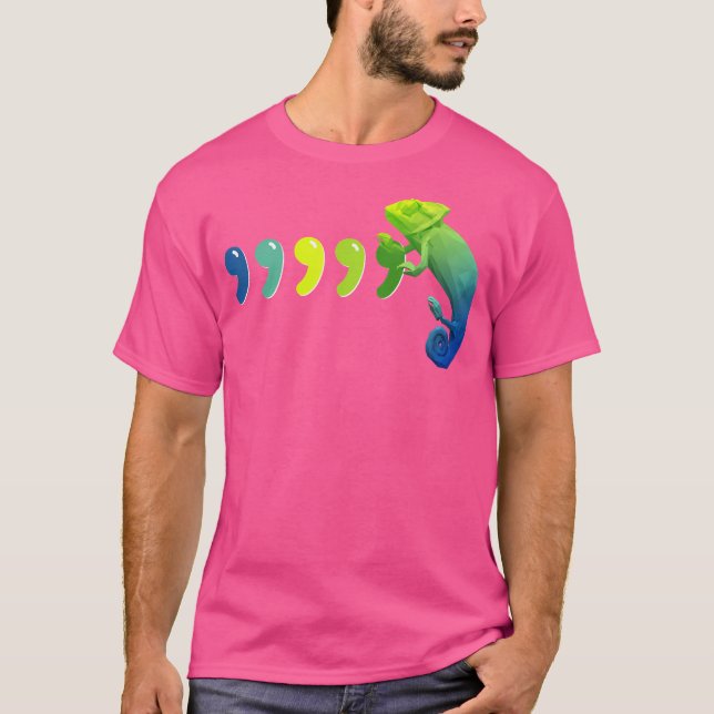 Camiseta Coma Chameleon Funny 80S Throwback (Frente)