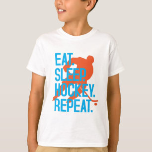 Camiseta Coma citações engraçadas do hóquei dos esporte