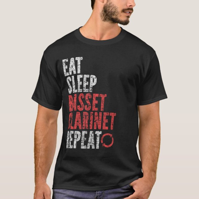 Camiseta Coma clarineta do conjunto de repouso (Frente)