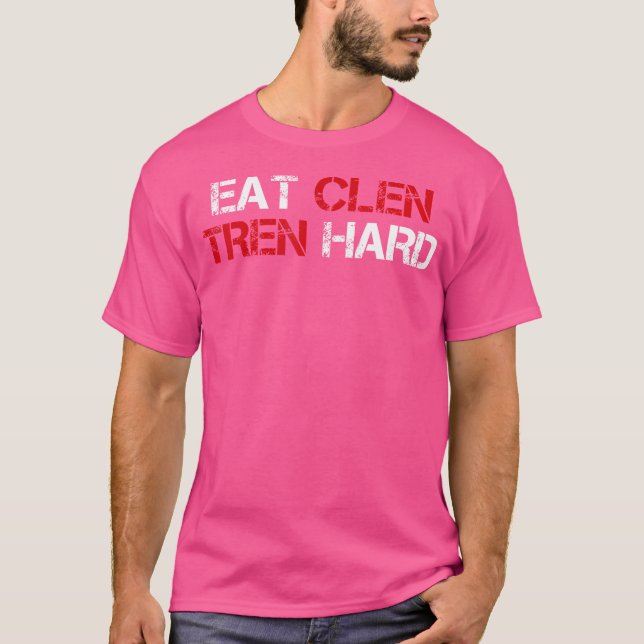 Camiseta Coma Clen Tren Duro Engraçado Esteroides Criminoso (Frente)