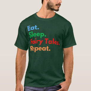 Camiseta Coma Conversações de Fada do Sono Repetir para Pal