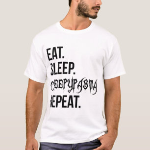 Camiseta Coma Creepypasta no Sono Repetir