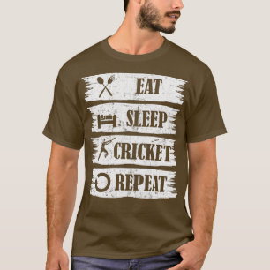 Camiseta Coma Cricket Repetir Jogo de Cricket dom dom dom d