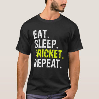 Camiseta Coma Críquete Repetitivo Esportes de Presente