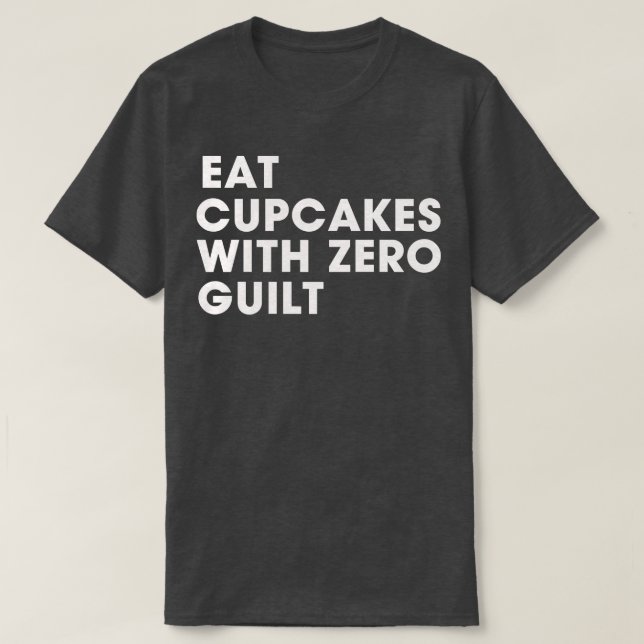 Camiseta coma cupcake com zero guilhotina (Frente do Design)