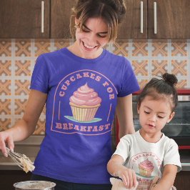 Camiseta Coma Cupcakes para o café da manhã