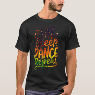 Camiseta Coma dança do sono Repito dança Meninos Dançantes 