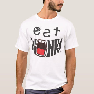Camiseta coma "desarrumado Wonky. Molho. Bom." T-shirt