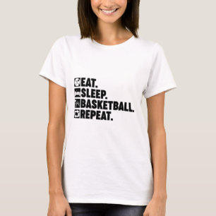 Camiseta Coma Desenho Do Sono Repetir Homens Mulheres Jogad