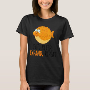 Camiseta Coma, Dorme, Expanda, Repita Peixe-Sopro