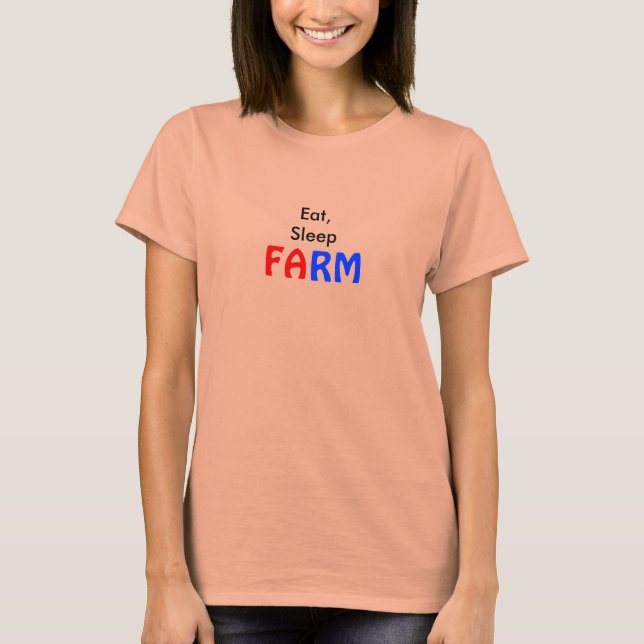 Camiseta Coma, Dorme, FAZENDA (Frente)