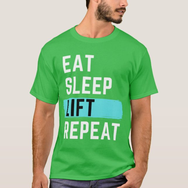 Camiseta Coma Dorme Levanta Repete rapaz (Frente)