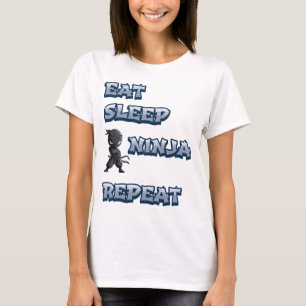 Camiseta Coma, Dorme, Ninja, Repita
