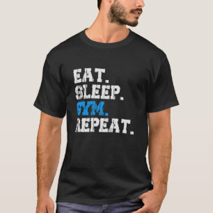 Camiseta Coma Dormir Academia Repetir   Motivação para Trei