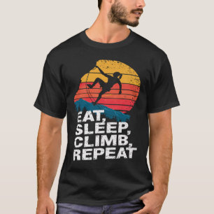 Camiseta Coma Dormir Escalar Repetir - Escalada e Escalada
