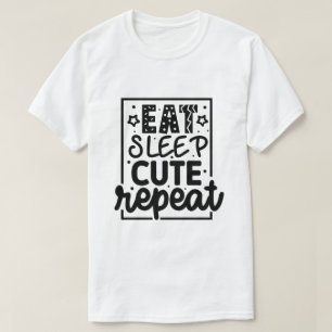 Camiseta Coma dormir fofo repita-01
