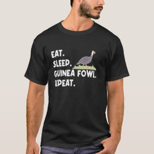 Camiseta Coma Dormir Galinha Angola Frango Ave Repetir