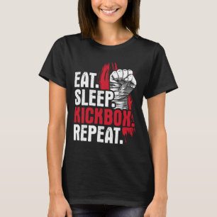 Camiseta Coma Dormir Kickbox Repetir - Artes Marciais de Ki