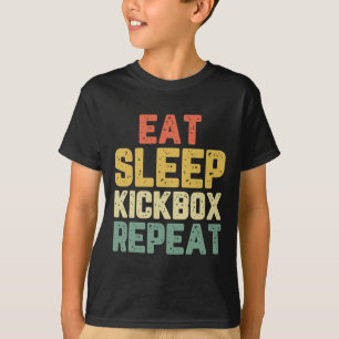 Camiseta Coma Dormir Kickbox Repetir Kickboxing Kick Boxing