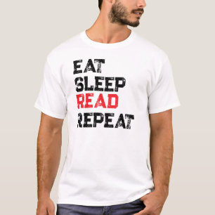 Camiseta COMA DORMIR LER REPITA, Amantes de Livros