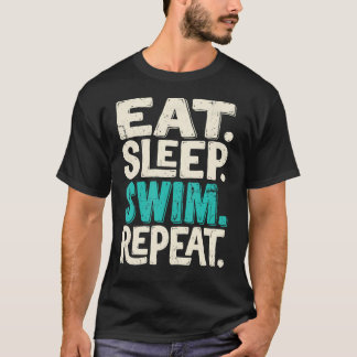 Camiseta Coma Dormir Nadar Repetir Nadador Natação Atletas