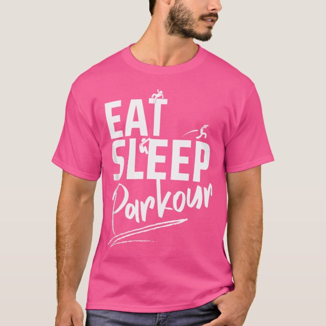 Camiseta Coma Dormir Parkour Repita Parkour (Frente)