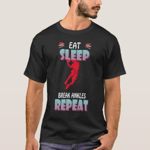 Camiseta Coma Dormir Quebre Ankles Basquete Dizendo Novidad