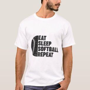 Camiseta Coma Dormir Softll Repetir Adolescentes Garotas Me