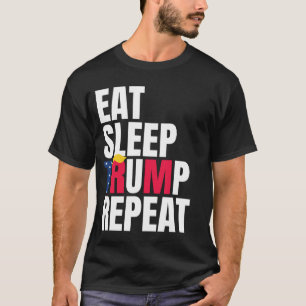 Camiseta Coma Dormir Trump Repetir Presidente Trump Reeleiç