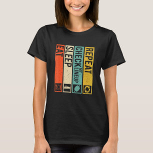 Camiseta Coma Dormir Verificar Minha Escalação Repetir Angu