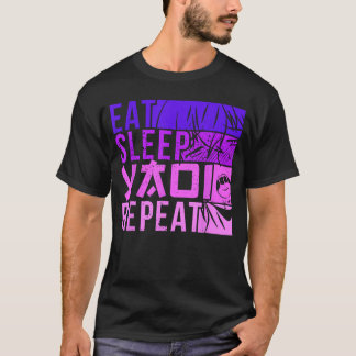 Camiseta Coma Dormir Yaoi Repita Fujoshi Anime Rapaz Gay Ma