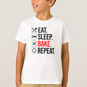 Camiseta Coma. Durma. Assar. Repetir