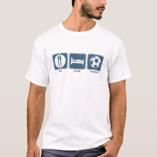 Camiseta coma, durma, futebol