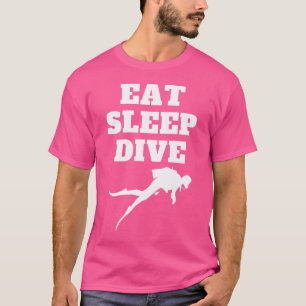 Camiseta Coma, Durma, Mergulhe Deep Art My Diver Scuba Merg